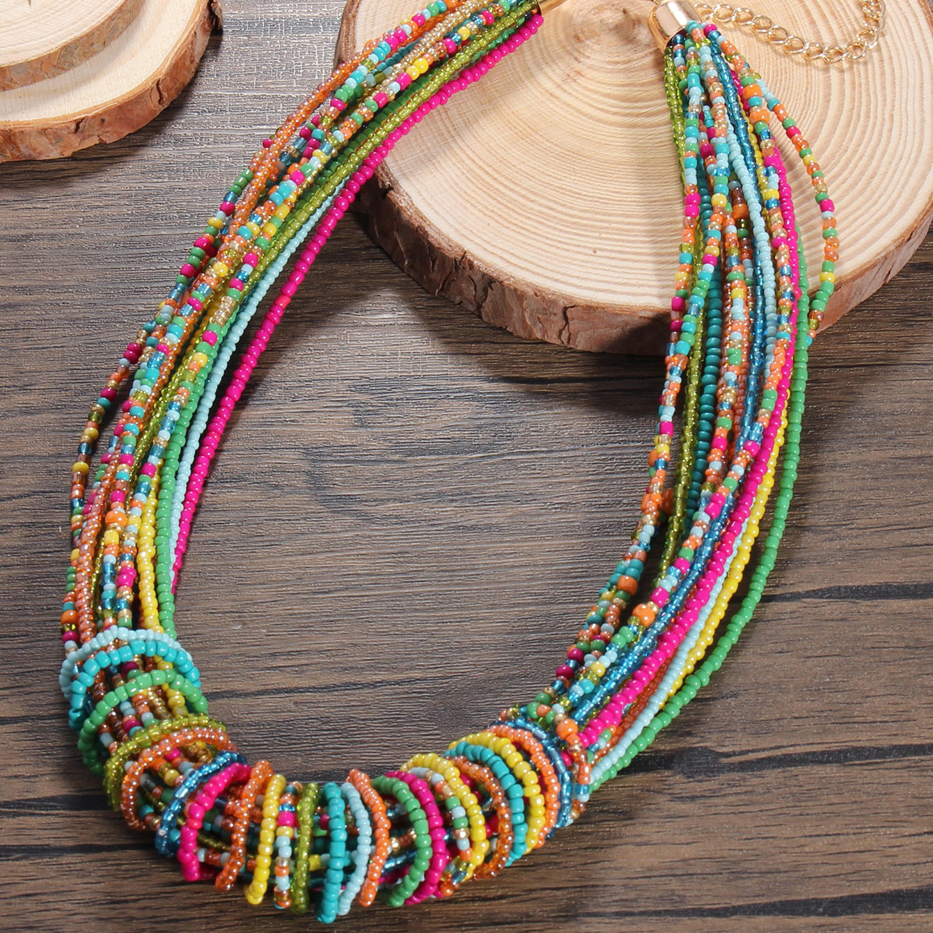 Multicolored Bead Necklace