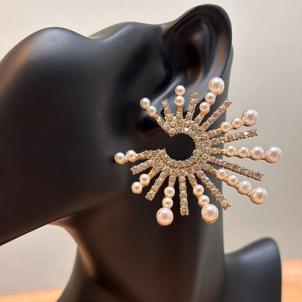 Flower Pearl & Rhinestone