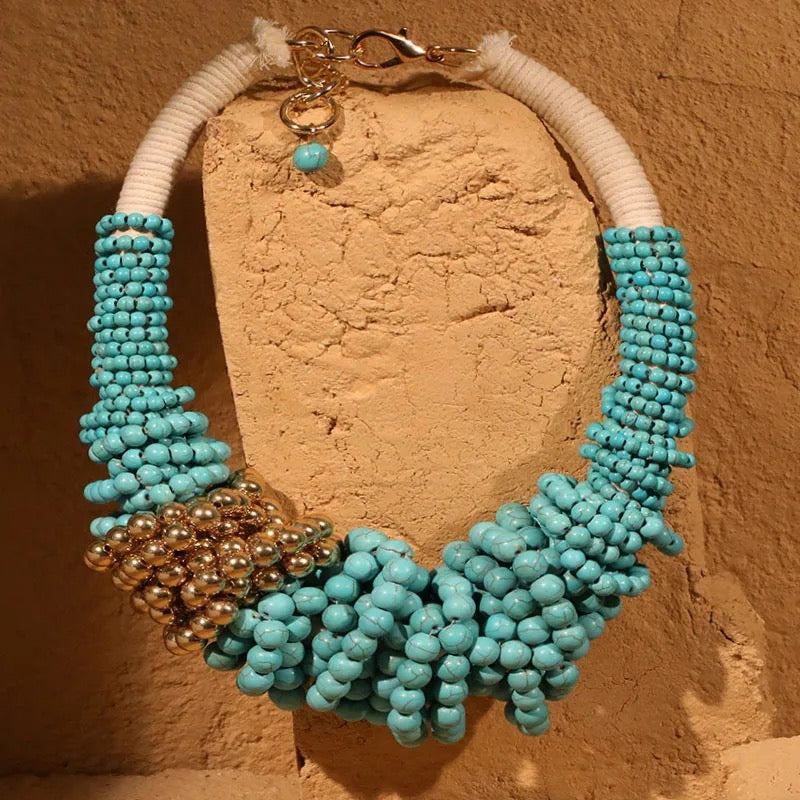 Turquoise Bead Statement