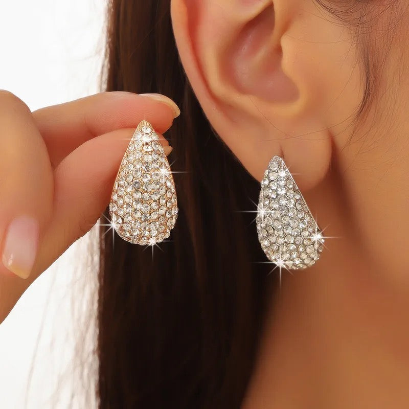 Droplet Rhinestone Earrings