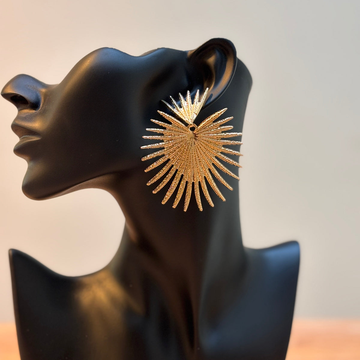 Gold Crown Earrings