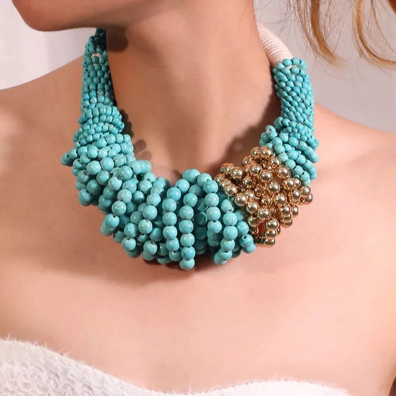 Turquoise Bead Statement